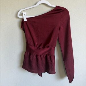 Express Deep Red Top XS